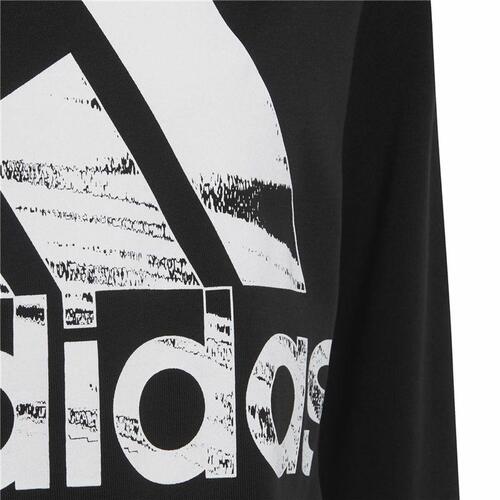 Sweaters uden Hætte til Børn Adidas Sweat Logo Sort 7-8 år
