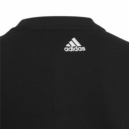 Sweaters uden Hætte til Børn Adidas Sweat Logo Sort 7-8 år