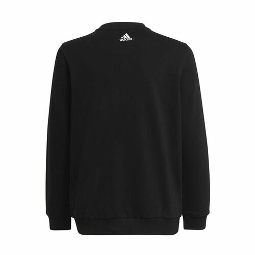 Sweaters uden Hætte til Børn Adidas Sweat Logo Sort 7-8 år