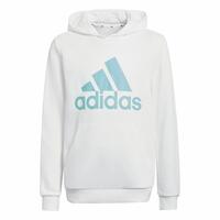 Hættetrøje til Børn Adidas Blå Hvid 7-8 år
