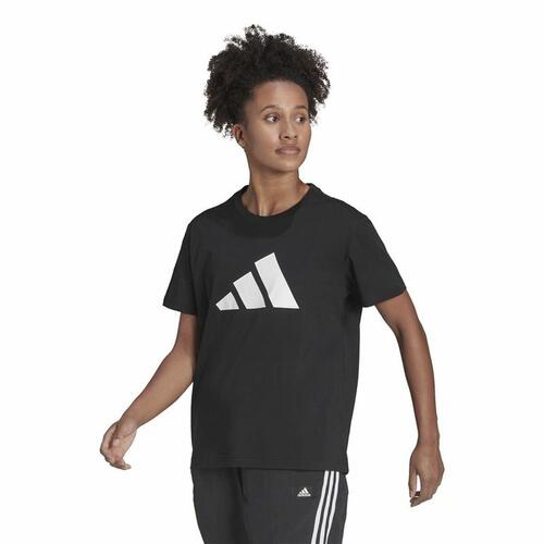 Kortærmet T-shirt til Mænd Adidas Future Icons Sort L