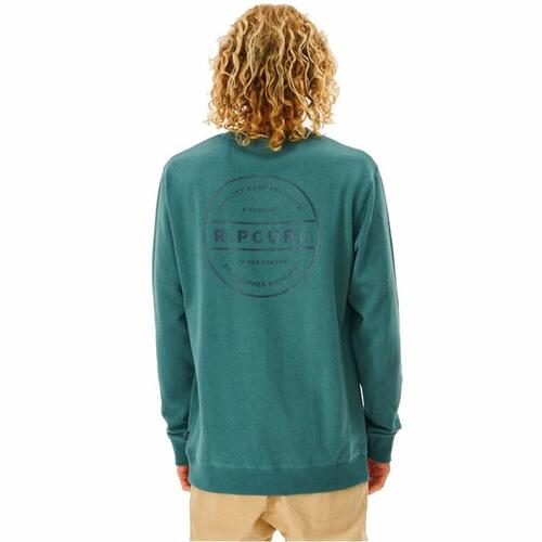 Sweaters uden Hætte til Mænd Rip Curl Re Entry Crew Blå XL