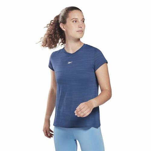Kortærmet T-shirt til Kvinder Reebok Workout Ready Mørkeblå S