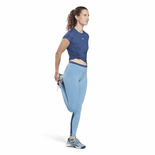 Kortærmet T-shirt til Kvinder Reebok Workout Ready Mørkeblå S