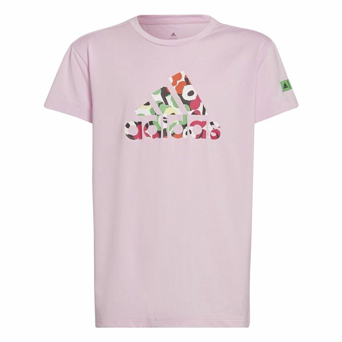 Børne Kortærmet T-shirt Adidas x Marimekko Pink 9-10 år