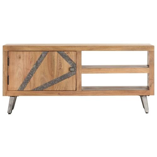 Sofabord 90 x 45 x 40 cm massivt akacietræ