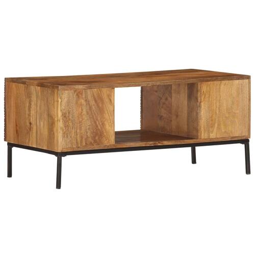 Sofabord 90 x 45 x 40 cm massivt mangotræ