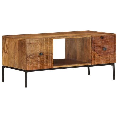 Sofabord 90 x 45 x 40 cm massivt mangotræ