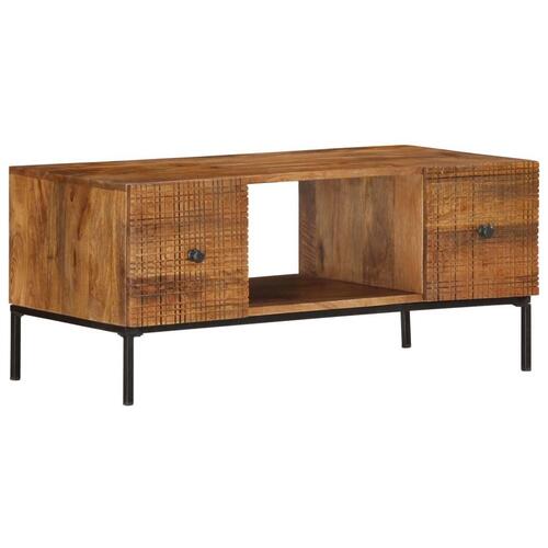 Sofabord 90 x 45 x 40 cm massivt mangotræ