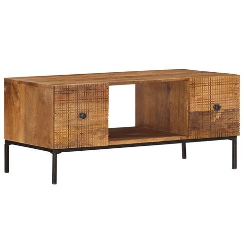Sofabord 90 x 45 x 40 cm massivt mangotræ