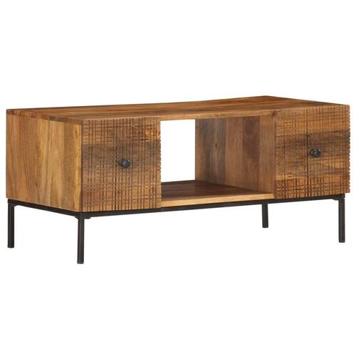 Sofabord 90 x 45 x 40 cm massivt mangotræ