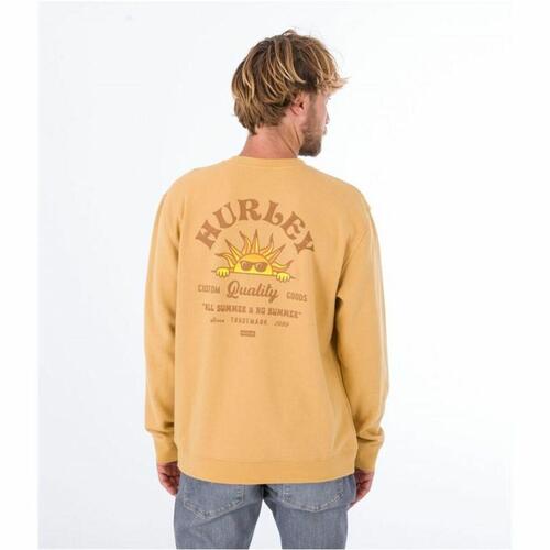 Sweaters uden Hætte til Mænd Hurley No Bummers Okker S