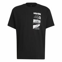 Kortærmet T-shirt til Mænd Adidas Essentials Brandlove Sort S