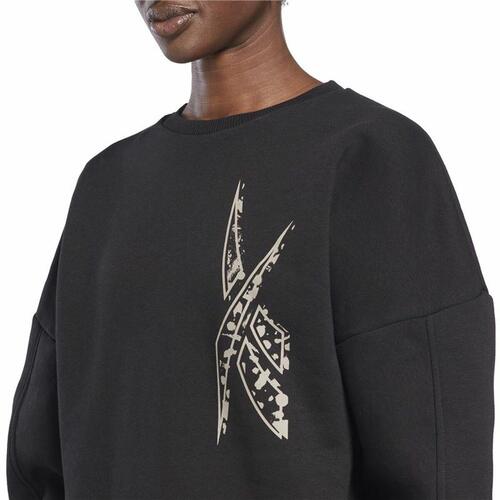 Sweaters uden Hætte til Kvinder Reebok Modern Safari Sort XS
