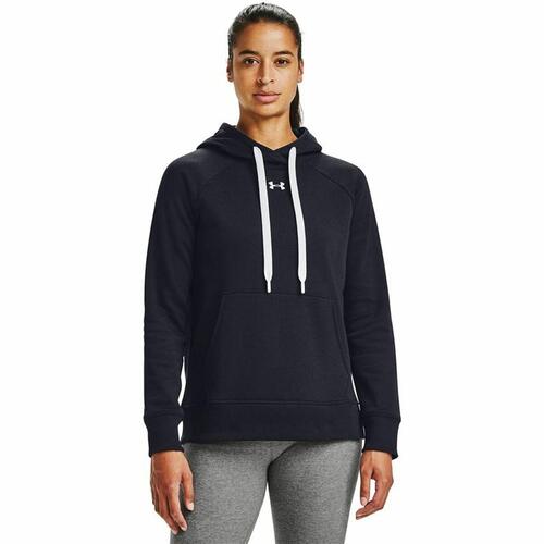 Hættetrøje til Kvinde Under Armour Rival Fleece Marineblå XS