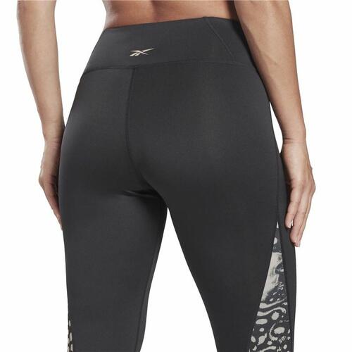 Sport leggings til kvinder Reebok Sort XS