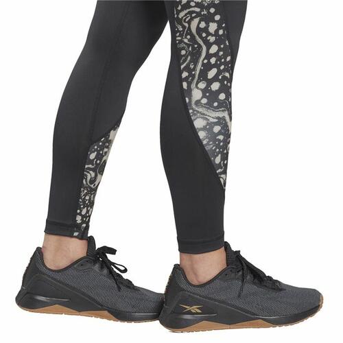Sport leggings til kvinder Reebok Sort XS