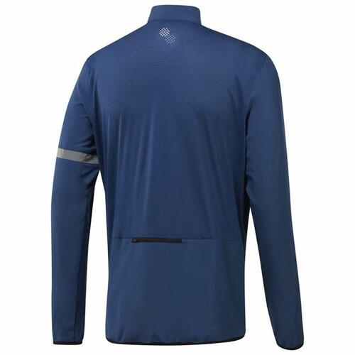 Sportsjakke til Mænd Reebok Run Woven Mørkeblå M