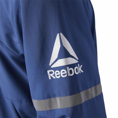 Sportsjakke til Mænd Reebok Run Woven Mørkeblå S