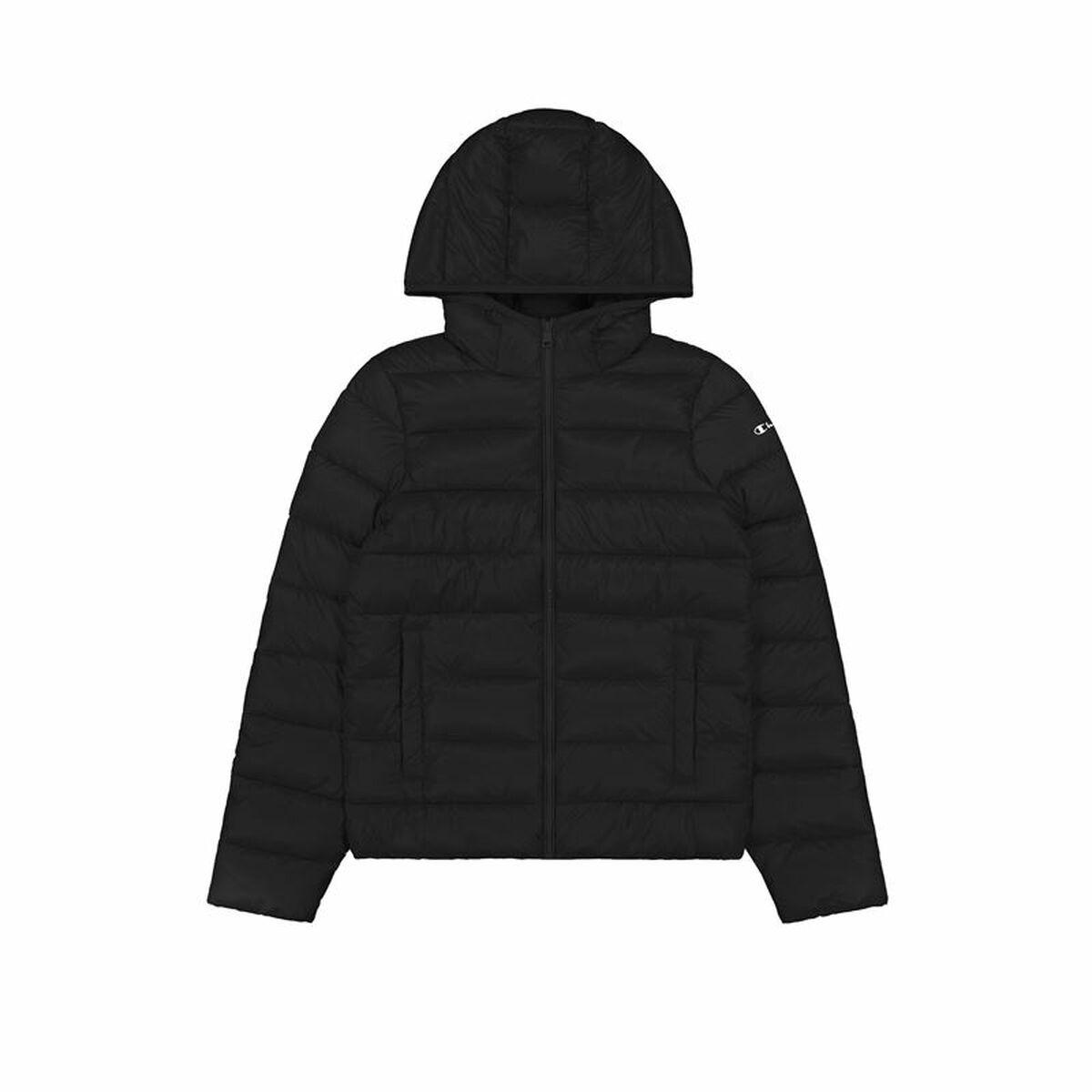 Sportsjakke til damer Champion Legacy Polyfilled Med hætte Sort XL