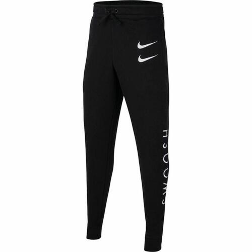 Sportssko til Børn Nike Swoosh Sort 8-10 år