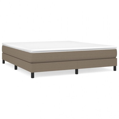 Boxspring sengeramme 180x200 cm - stof i gråbrun