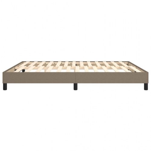 Boxspring sengeramme 180x200 cm - stof i gråbrun