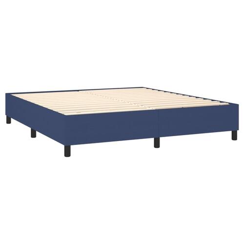 Sengeramme uden madras 160x200 cm stof blå