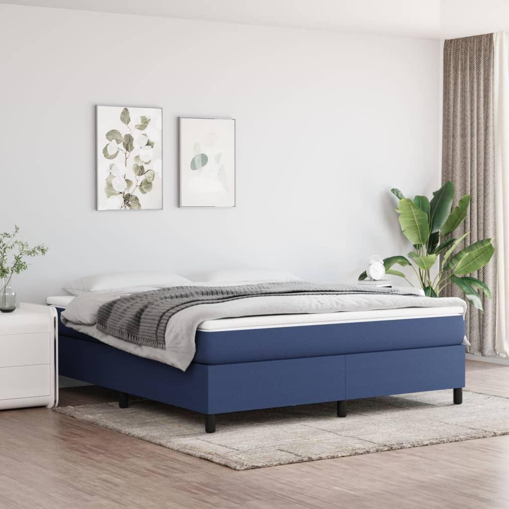 Sengeramme uden madras 180x200 cm stof blå