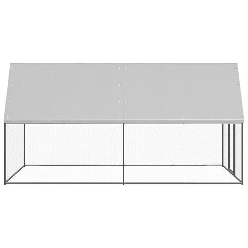 Hønsegård 2x4x2 m galvaniseret stål