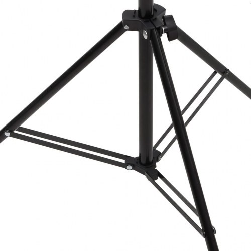 T-formet baggrundsstativ 201 × 60 × 70-200 cm - sort