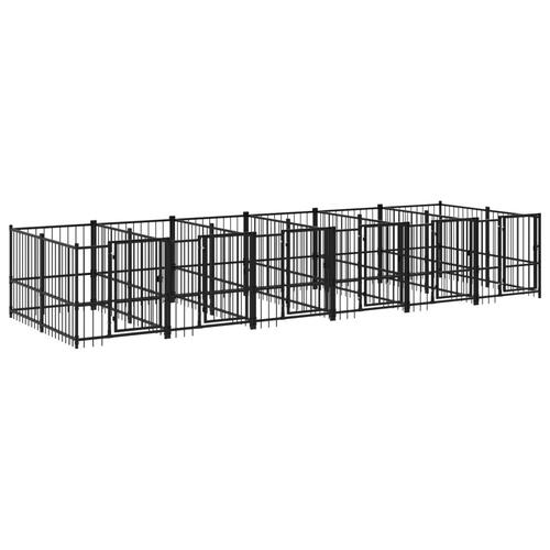 Udendørs hundegård 11,26 m² stål