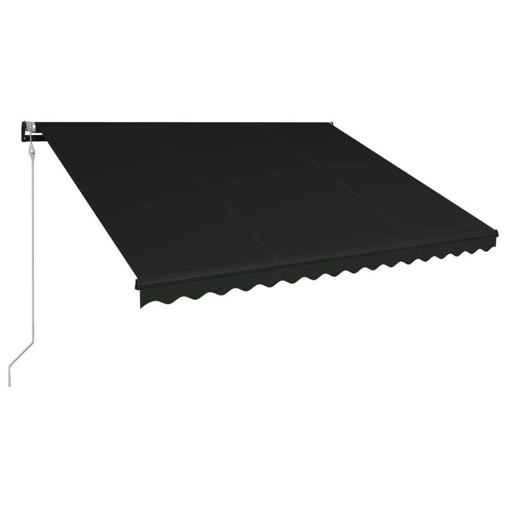 Automatisk foldemarkise 450 x 300 cm antracitgrå