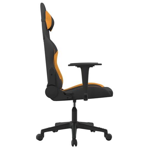 Gamingstol stof sort og orange