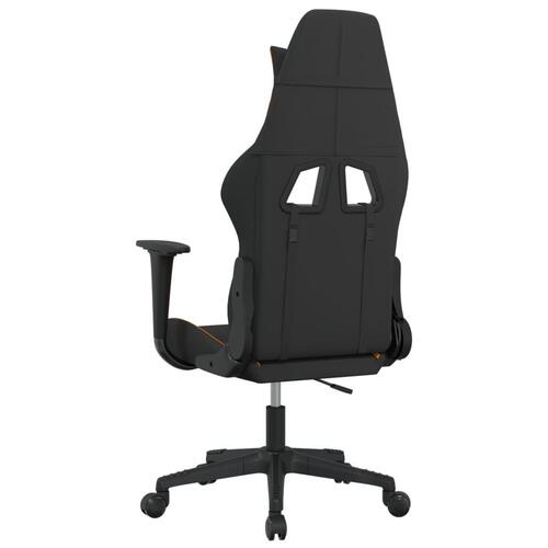 Gamingstol stof sort og orange