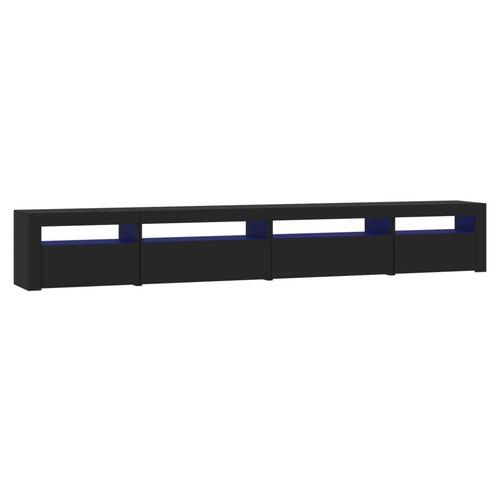 Tv-skab med LED-lys 270x35x40 cm sort