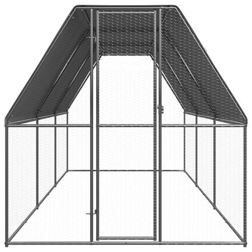 Hønsegård 2x6x2 m galvaniseret stål