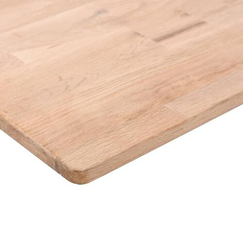 Bordplade til badeværelse 100x50x1,5 cm ubehandlet massivt eg
