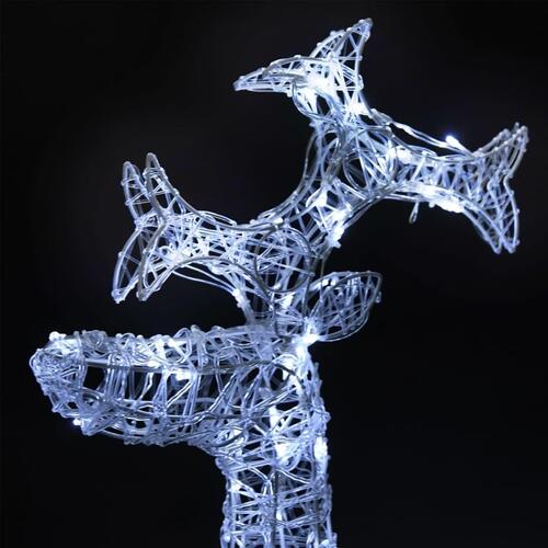 Julerensdyr 2 stk. 60x16x100 cm akryl