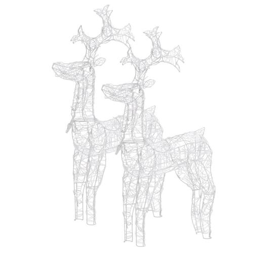 Julerensdyr 2 stk. 60x16x100 cm akryl