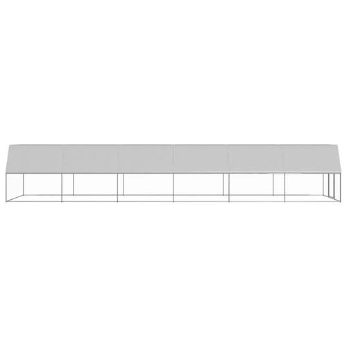 Hønsegård 3x12x2 m galvaniseret stål