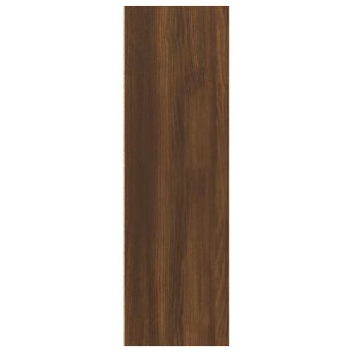 Bogreol/skænk 66x30x98 cm konstrueret træ brunt egetræ