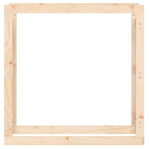 Brændestativ 100x25x100 cm massivt fyrretræ