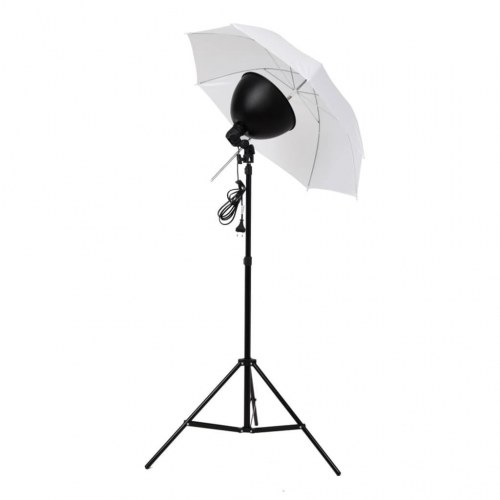 Fotostudiesæt med lampesæt og baggrunde
