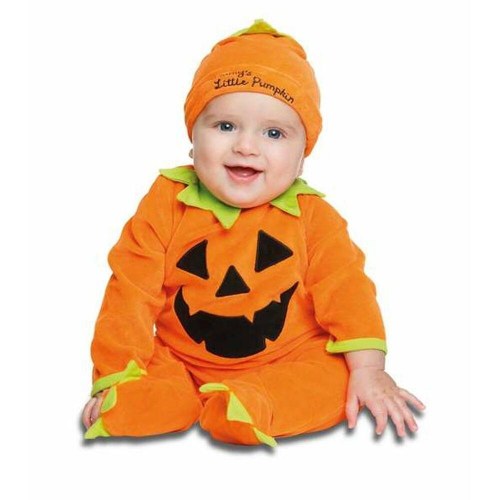 Babykostume - Orange Græskar (2 dele) 7-12 mdr