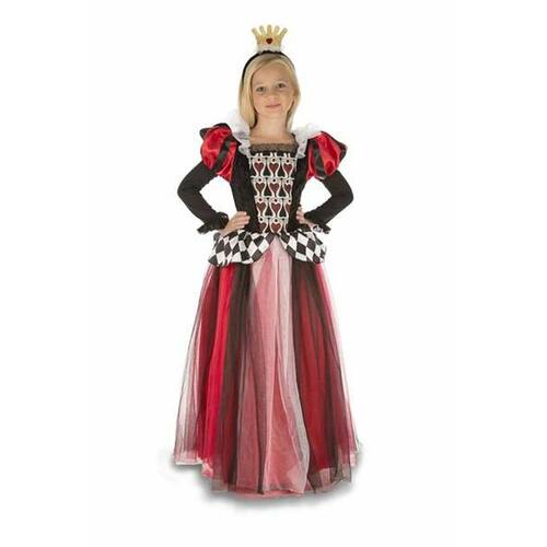Kostume til børn Sort/Rød Hjerter dame 7-9 år