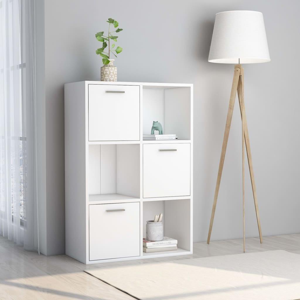 Kontorreol 60x29,5x90 cm konstrueret træ hvid