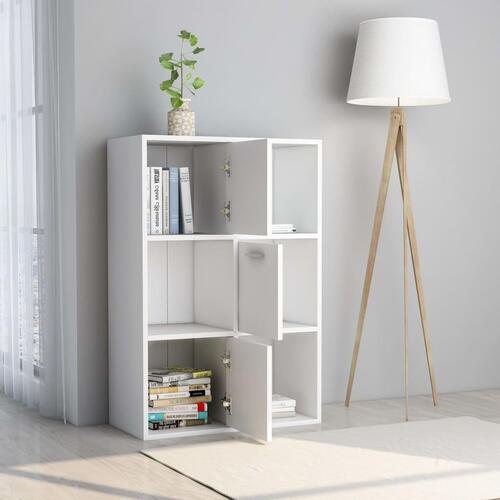 Kontorreol 60x29,5x90 cm konstrueret træ hvid