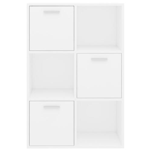 Kontorreol 60x29,5x90 cm konstrueret træ hvid