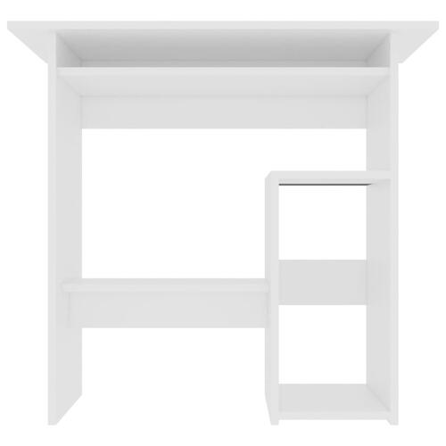 Skrivebord 80x45x74 cm konstrueret træ hvid